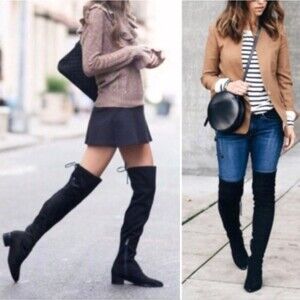 Marc Fisher Black Yuna Over The Knee Boots Size 7